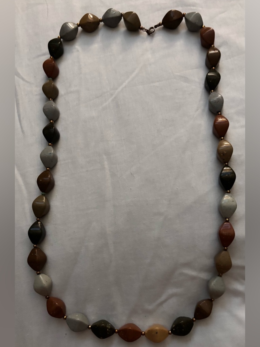 Multicolor Stone Bead Necklace - Women's Jewelry